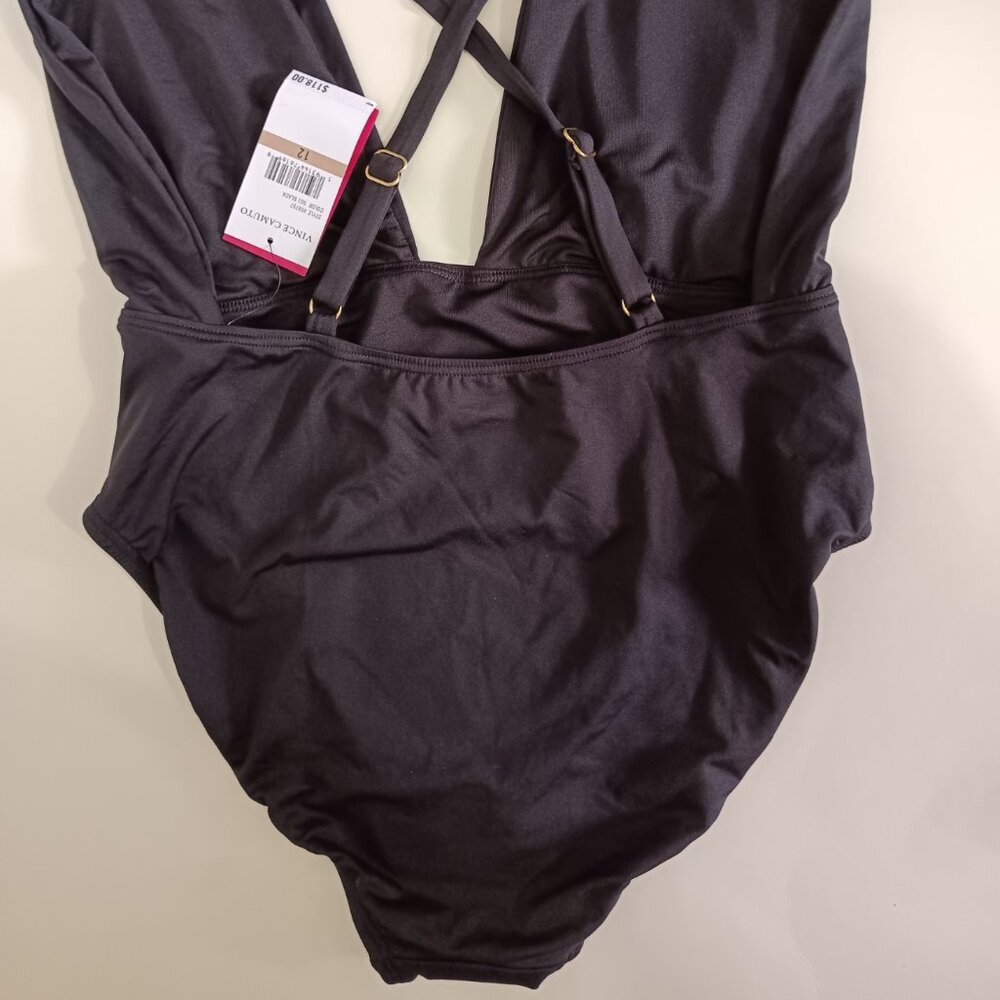 Vince Camuto Womens Convertible One-Piece Black 12 - Picture 7 of 7